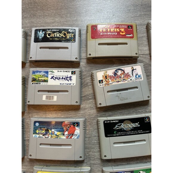 Vintage Japanese Nintendo Super Famicom video game  - BIG LOT of 25 - US Seller - Picture 4 of 14